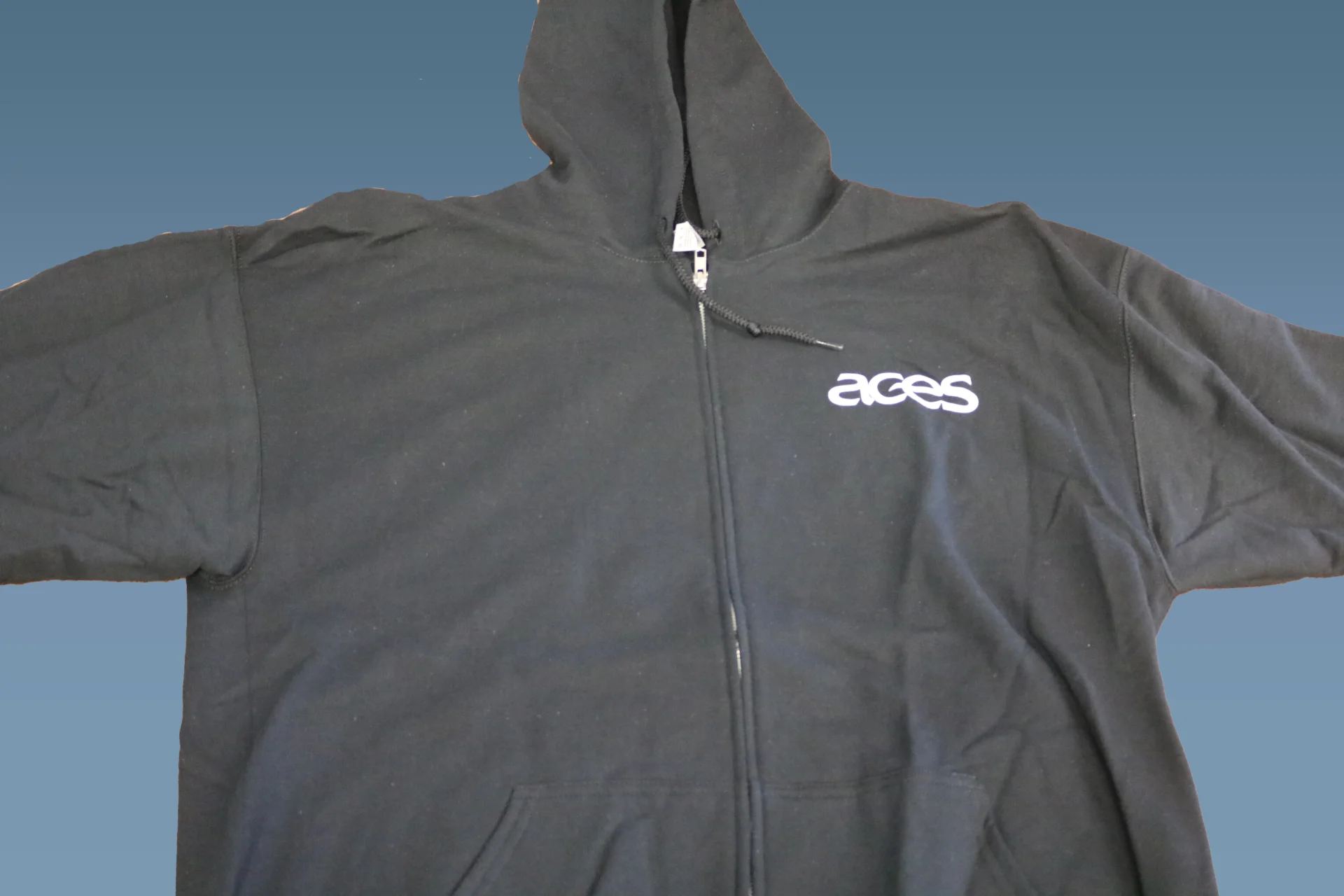 Black Hoodie with white ACES logo